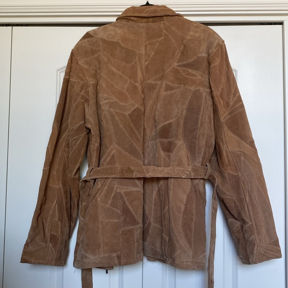 Leather Works Patchwork Leather Jacket Womens 3XL… - image 4